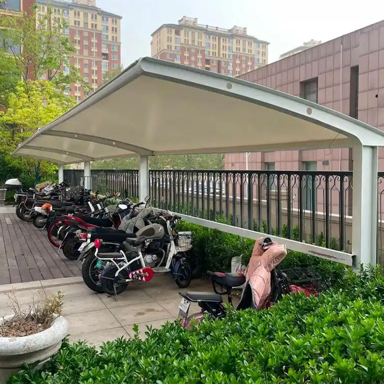 墨竹工卡县膜结构电动车棚